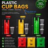 ( 50 pcs ) PP Cup Plastic Bag 1 2 3 / Plastik Bag Cawan 1 2 3 / Plastik Roti John
