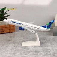 [WillbehotS] 20cm Alloy Metal USA Air JET BLUE JetBlue Airlines Boeing 737 B737 Airways Diecast Airp