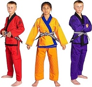 – Kids Gi Uniform Set, BJJ Jiu Jitsu Gi, Kimono and Pants, Pre-Shrunk