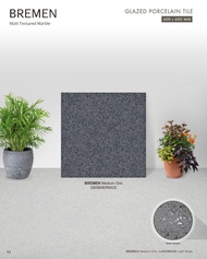 Granit Lantai Atena Marble Series - BREMEN Medium Gris 60x60 kw 1