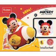 Sluban Bricks Mickey's Assembled Friction Rocket 8Pcs M38-LS018 Building Blocks Toys for Girls