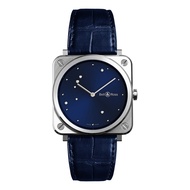 Bell & Ross BRS-EA-ST/SCR Women's Watch BR S BLUE DIAMOND EAGLE 39mm Midnight Blue Leather Strap *Or