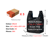 EXTRA LARGE BIG Laundry/Sampah Quality White/Black/Chili Red/Rose Red/Singlet Plastic Bag/T-Shirt 24