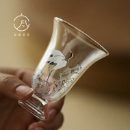 Songhe High Borosilicate Glass Goblet High Translucent Tea Set Goblet Tea Cup Tea Cup Smell Cup