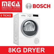 BOSCH WTR85V00SG 8KG HEAT PUMP TUMBLE DRYER (5 TICKS)