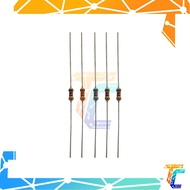 5pcs 1.2k Ohms Carbon Film Resistor 1/4 watt