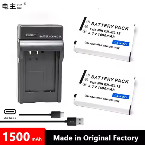 EN-EL12 ENEL12 EN EL12 Battery Charger For Nikon S610 S610c S620 S630 S710 S1000pj P300 P310 P330 S6