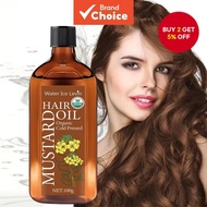 Mustard Oil - Oil for Skin and Hair Care, Cold-pressed Oil for Body Massage, Natural Oil from Mustar