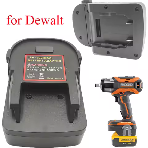 Battery Adapter for RIDGID&AEG Tools Converts for Dewalt 18V20V Lithium Battery To 18V Batteries Usa