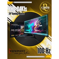 PC CHOW | VIEWPOINT 24inch 100hz Semi Curved Gaming Monitor white and Black Frameless