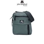 JOHN LANGFORD Men's Sling Bag / Polyester / Black Grey Navy / JLC189N2