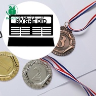 Kesoto Sports Award Medal Storage Hanging Organizer Iron Wall Display Rack Trophy Shelf for Gym Rack