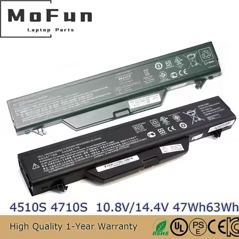 Original HSTNN-IB88 47Wh 63Wh Laptop Battery for HP ProBook 4510s 4515s 4710s HSTNN-OB88 HSTNN-OB89