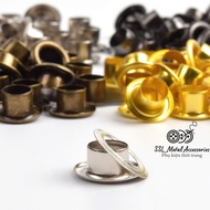 [50 sets] Lattice eyelets, ore eyelets 4mm, 6mm, 8mm, 10mm, used to cover holes in tarpaulins, curta