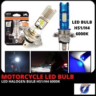 LED HALOGEN HEAD LIGHT BULB HS1 & H4 MOTORCYCLE USE / MENTOL LAMPU DEPAN MOTOR BRANDED STANLEY , RTD