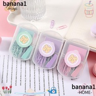 BANANA1 Stapler Set Office Stationery Mini Morandi Color Student Supplies