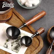 [Bincoo] Coffee Spoon Long Handle Walnut Coffee Powder Measuring Spoon 304 Stainless Steel Coffee Be
