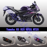 For Yamaha R3 R25 MT03 MT25 2015-2026 Motorcycle Exhaust Full System Modify Yoshimura Muffler with D