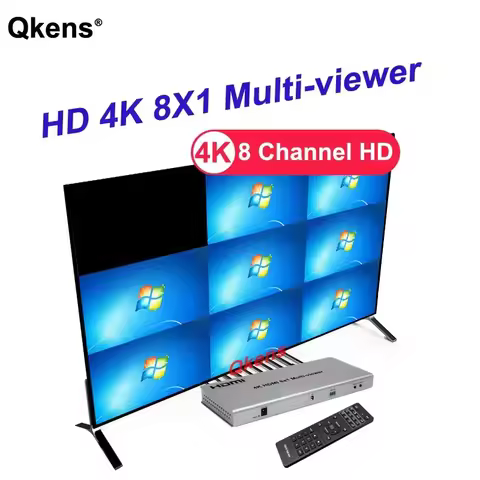 4k 8x1 HDMI Multi-viewer 1080p 4x1 Quad Screen Multiviewer HDMI Splitter Seamless Switch 8 in 1 Out 