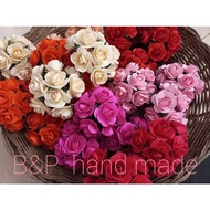 4cm Handmade Color Card Paper Rose(1.5 Inches)*