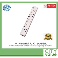 Mikasaki 5 Way Power Extension Gangway Socket. Can use 2 pin plug directly. Model: UK1905SL. Safety 