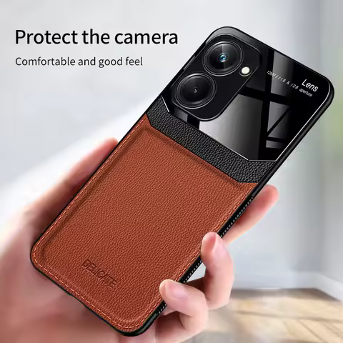 For OPPO Realme 10 Pro 5G Case Luxury Leather Mirror Glass Phone Cases for Realme10 Realmi 10 Pro 10