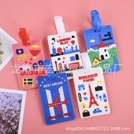 luggage wheel protector luggage cover P PVC Cartoon Luggage Tag Luggage Card Holder Luggage Tag Cart
