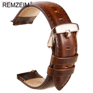 ℗┋❣ New Genuine Leather Watchband 18mm 20mm 22mm Black Brown Red Cowhide Watch Band Quick Release Strap Watch Accessories