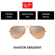 Ray-Ban  AVIATOR LARGE METAL  RB3025 001/3E  Women Global Fitting   Sunglasses  Size 58mm