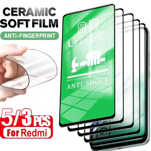 3-5PCS Clear HD Ceramic Films For Xiaomi Redmi 15 5G 15C 14C 13C 13 12C 12 10 10A Anti Scratch Soft 