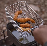 CAMPINGMOON S-1218 Fry Basket Tirisan Stainless Messtin Nesting Camping Outdoor