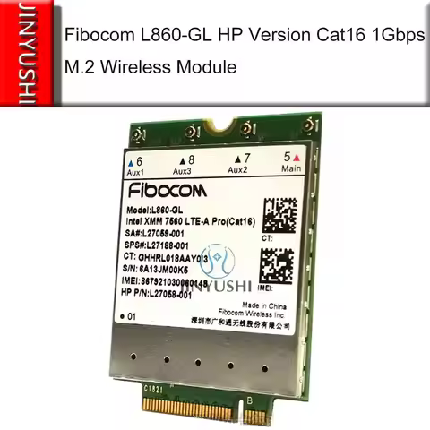 Fibocom L860-GL XMM 7560 LTE-A Pro cat16 1Gbps SPS#L27188-001 wireless module WWAN for HP Elitebook 