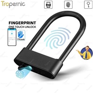 J0SB TTlock APP waterproof Bluetooth Fingerprint unlock Anti Theft U-shaped Lock Reinforced With Key