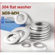 Sh 304 Stainless Steel Washer Round Metal Screw Flat Washer Washer Extra Thick Ultra-Thin Meson M10~