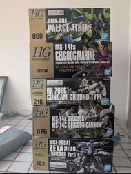 HG 1/144 Palace athene, Gelgoog marine, Gundam ground type, Gelgoog cannon, Zeta plus ( Unicorn Ver.