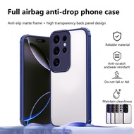 Shockproof Clear Casing For Samsung Galaxy S24 Ultra S25 Plus A06 A05 A05S M14 F14 M05 Transparent A