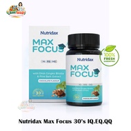 NUTRIDAX MAX FOCUS - ANAK-ANAK FOKUS BELAJAR MENINGKAT (30's TABLET)