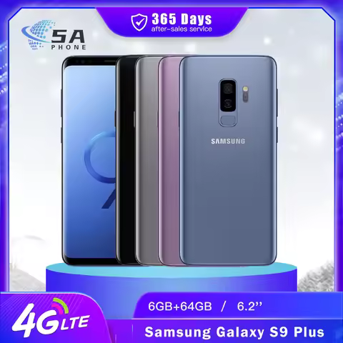 Original Samsung Galaxy S9+ S9 Plus 4G Mobile Phone 6.2" 6GB RAM 64GB ROM 12MP*2+8MP+2MP galaxy s9 p