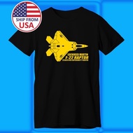 2025 Lockheed Martin F22 Raptor Mens Black Tshirt
