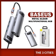Baseus Metal Gleam Series Docking Station HUB 4/5/6/8 in 1 USB  Multifunctional Type-C Hub Docking Station