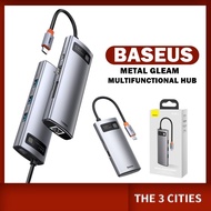 Baseus Metal Gleam Series Docking Station HUB 4/5/6/8 in 1 USB  Multifunctional Type-C Hub Docking S