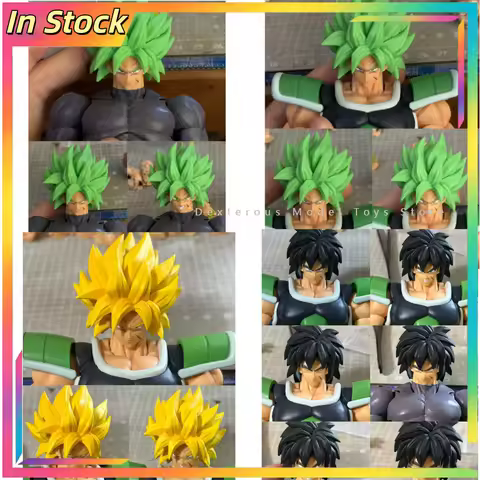 【 in Stock 】 SHF Dragon Ball Finished Head Rational Brolli and Expansion Face Accessory Pack
