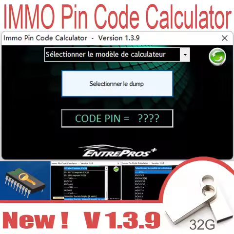 Best Price IMMO Pin Code Calculator V1.3.9 decode pin code on many PSA ecu’s by dump for Psa Opel fo