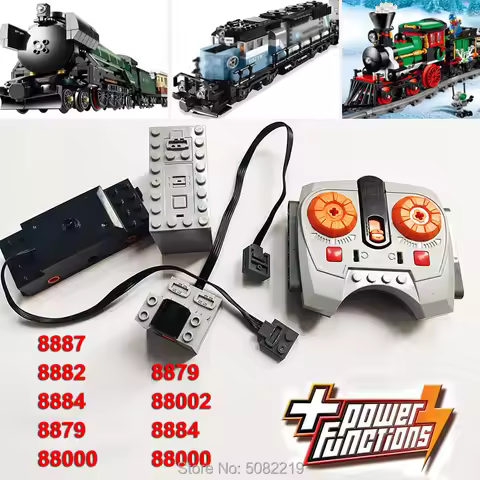 MOC Remote control 8879 8884 Motor 8882 Train Suit for 10219 10254 10194 75955 Building Block Bricks