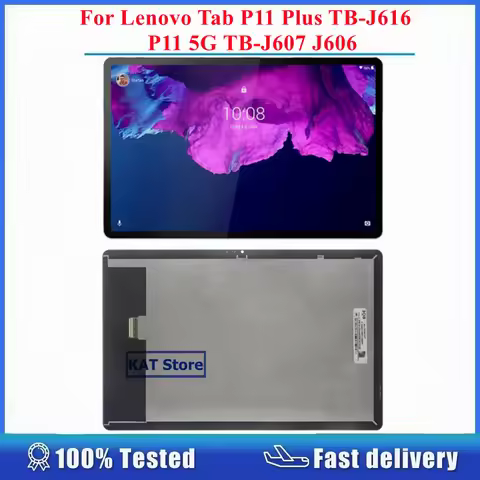 Compatible For Lenovo Tab P11 Plus TB-J616 P11 5G TB-J606 J607 LCD Display Screen Touch Digitizer Fu