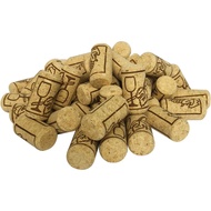 # 8 gabus wain asli (SAIZ 7/8" x 1 3/4") beg 50 terbaik untuk wain buatan sendiri dan seni DIY. A49N