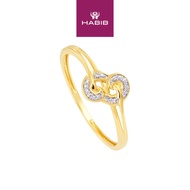 HABIB Round Diamond Ring in 375/9K Yellow Gold 256811023(YG)