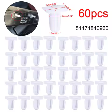 60x Door Sill Trim Clips 51471840960 For BMW E30 E32 E34 E36 E38 E39 E46 Z4 E81 E82 E84 E63 E64 E65 