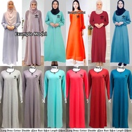 Casual Muslimah Long Sleeve Long Dress Cotton Jubah Cotton Long Sleeve Maxi Dress Borong Murah