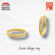 Youloong Cincin Swiss design EMAS916/Swiss design ring 916GOLD